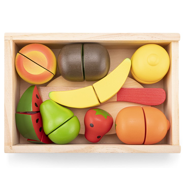 Panier de fruits en bois à découper - New Classic Toys 10588